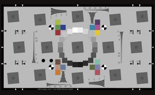 扩展版ISO12233：2014e-SFR分辨率测试卡